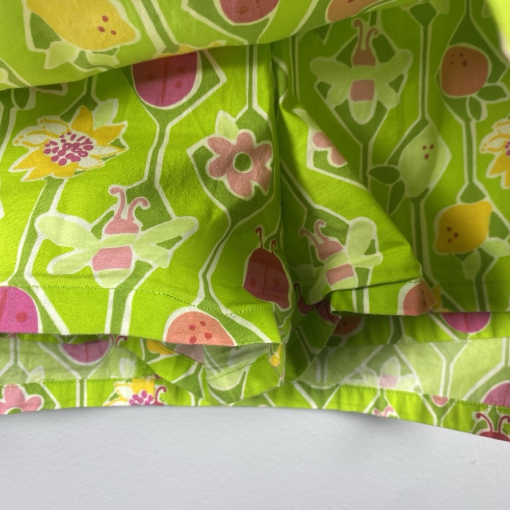 VTG Lilly Pulitzer A-Maze-ing Green Ladybug Fruit Floral Skort Skirt Women's 2 - Picture 4 of 5